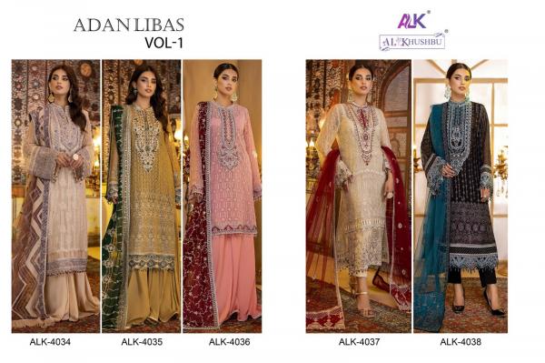 Alk Khushbu Adan Libas Vol 1 Embroidered Pakistani Suit Collection